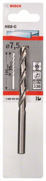 Robert Bosch Power Tools GmbH Metal drill bits HSS-G, DIN 338. For rotary drills/drivers - Image 2