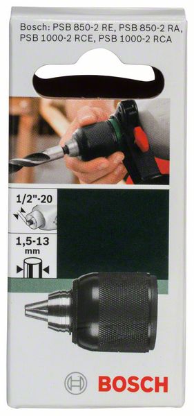 Robert Bosch Power Tools GmbH Keyless chucks D= 1.5 - 13 mm; A= 1/2"-20 - Image 2