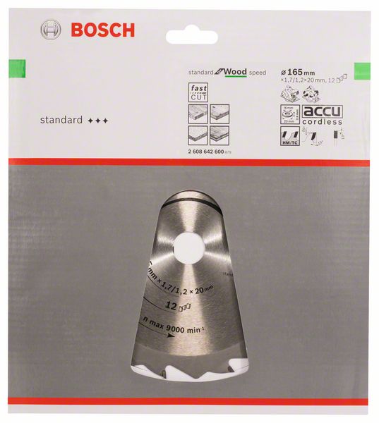 Robert Bosch Power Tools GmbH Circular saw blade Speedline Wood. For hand-held circular saws - Image 2