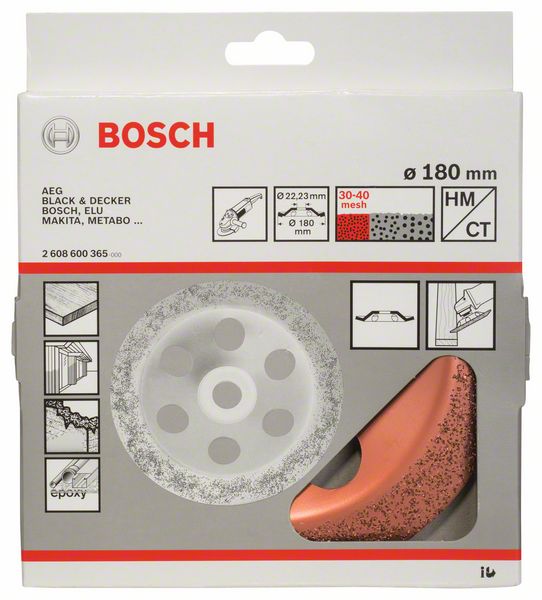 Robert Bosch Power Tools GmbH Tungsten carbide grinding head. For large angle grinders with locking nut - Image 2