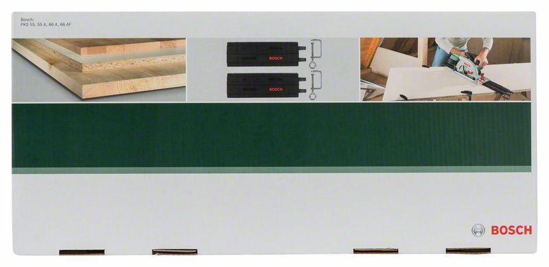 Robert Bosch Power Tools GmbH 2-piece plastic guide rail with G-clamps 700 mm (2x 350 mm) - Image 2