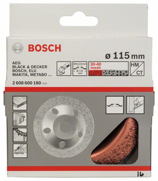 Robert Bosch Power Tools GmbH Tungsten carbide grinding head. For small angle grinders - Image 2