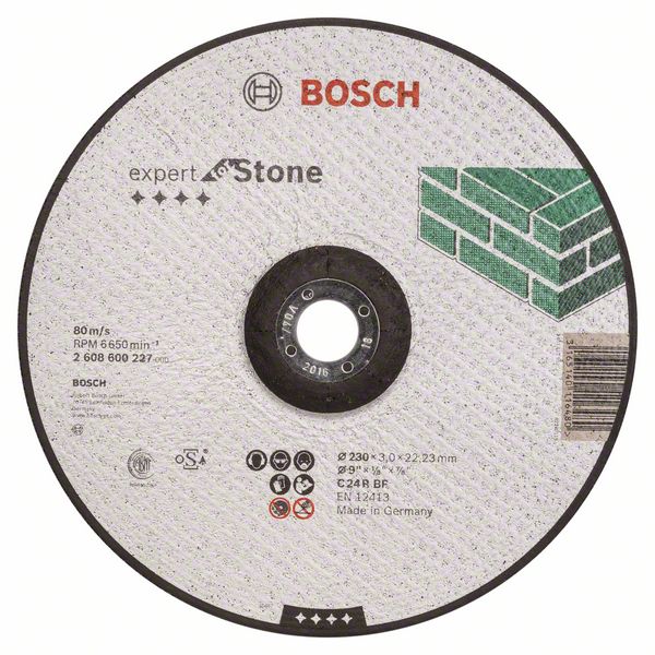 Robert Bosch Power Tools GmbH Expert for Stone cutting disc with depressed centre. For large angle grinders with locking nut