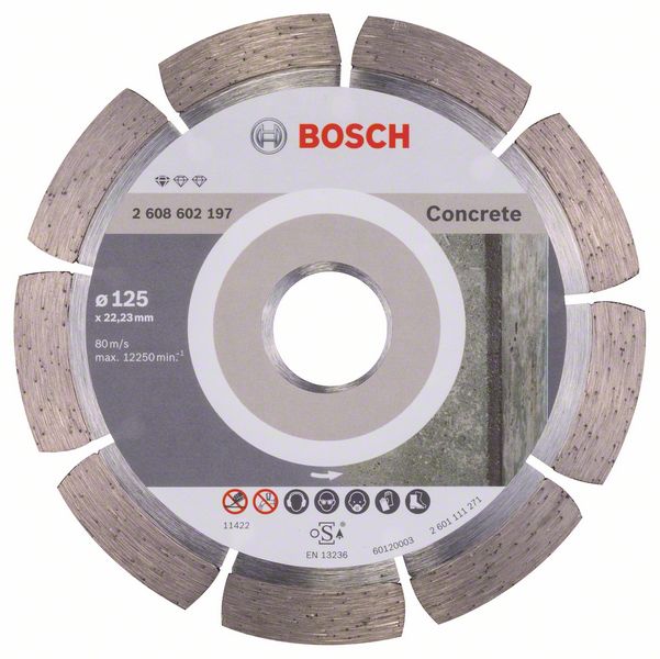 Robert Bosch Power Tools GmbH Standard for Concrete diamond cutting disc. For small angle grinders