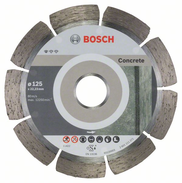 Robert Bosch Power Tools GmbH Standard for Concrete diamond cutting disc. For small angle grinders