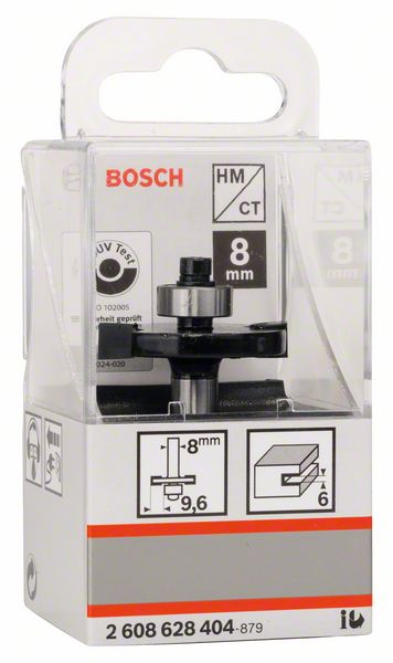 Robert Bosch Power Tools GmbH Slotting cutter, 8 mm, D1 32 mm, L 6 mm, G 51 mm. For hand-held routers - Image 2