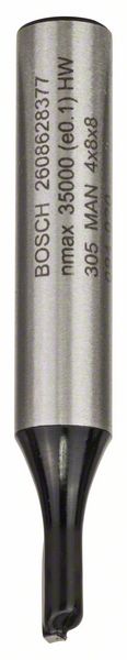 Robert Bosch Power Tools GmbH Straight bit, 8 mm, D1 4 mm, L 8 mm, G 51 mm. For hand-held routers