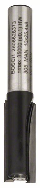 Robert Bosch Power Tools GmbH Straight bit, 8 mm, D1 10 mm, L 25 mm, G 56 mm. For hand-held routers