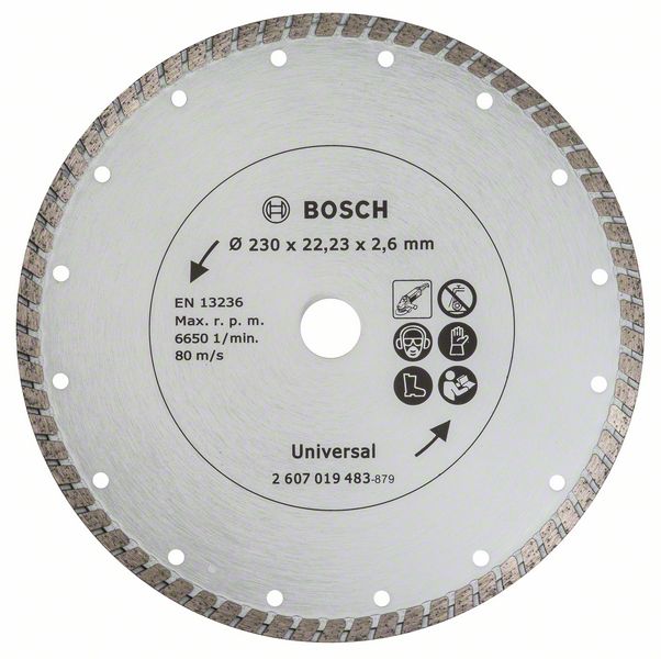 Robert Bosch Power Tools GmbH Diamond cutting disc Turbo, Ø 230 mm