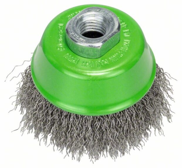 Robert Bosch Power Tools GmbH Cup Brush Crimped 75 Stainless. For small angle grinders