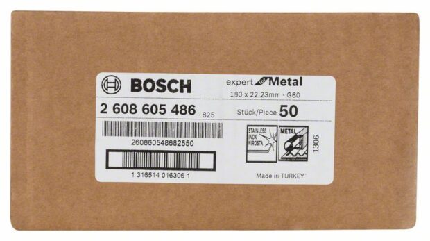 Robert Bosch Power Tools GmbH Fibre sanding disc R444, Expert for Metal. For large angle grinders with locking nut - Image 2