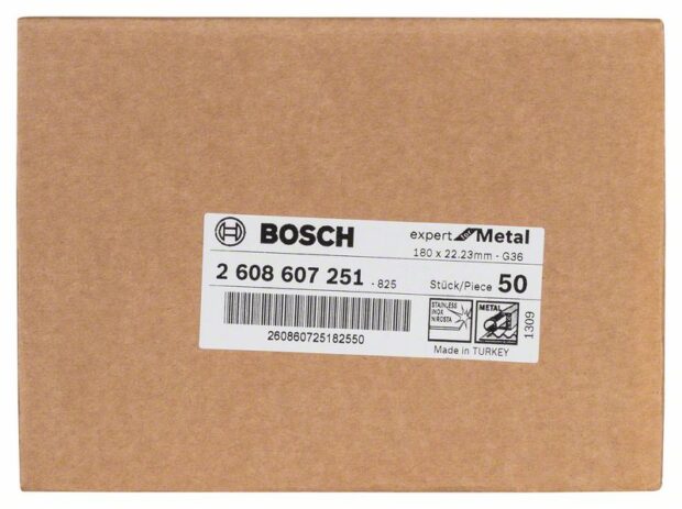 Robert Bosch Power Tools GmbH Fibre sanding disc R444, Expert for Metal. For large angle grinders with locking nut - Image 2