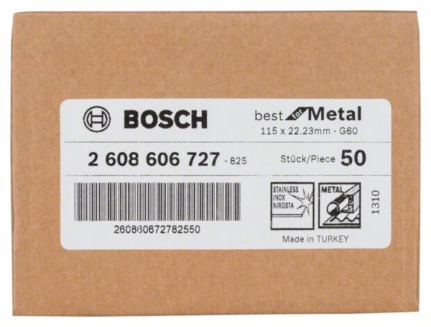 Robert Bosch Power Tools GmbH Fibre sanding disc R574, Best for Metal. For small angle grinders - Image 2