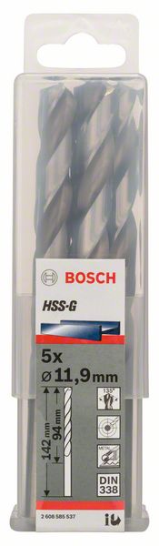Robert Bosch Power Tools GmbH Metal drill bits HSS-G, DIN 338. For rotary drills/drivers - Image 2