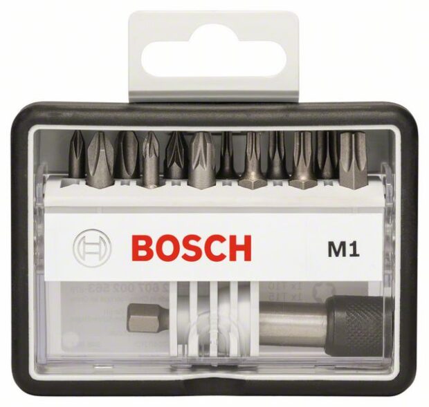 Robert Bosch Power Tools GmbH 12+1-piece Robust Line screwdriver bit set M PH/PZ/T, Extra Hard version. For rotary drills/drivers - Image 2