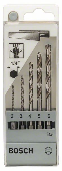 Robert Bosch Power Tools GmbH 5-piece metal drill bit set HSS-G, DIN 338 2 - 6 mm. For rotary drills/drivers - Image 2