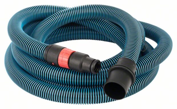 Robert Bosch Power Tools GmbH Antistatic Hoses with Bayonet Lock and Adapter. For dust extractors