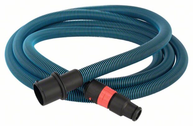 Robert Bosch Power Tools GmbH Antistatic Hoses with Bayonet Lock and Adapter. For dust extractors