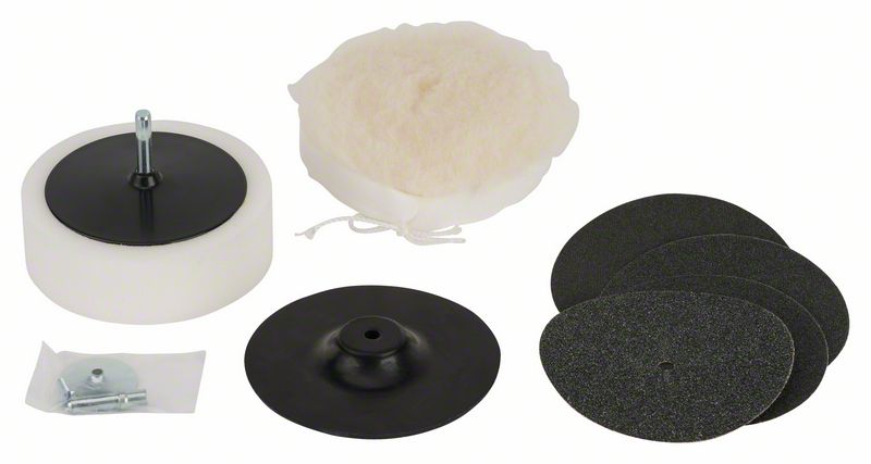 Robert Bosch Power Tools GmbH 8-piece S24 polishing set. For rotary drills/drivers