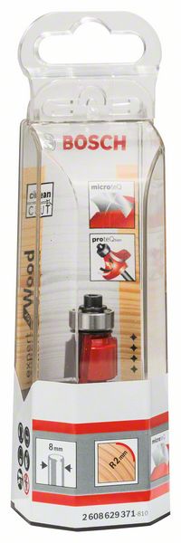 Robert Bosch Power Tools GmbH Expert for Wood Rounding over bit, 8 mm, D 16.7 mm, R1 2 mm, L 12.7 mm, G 55 mm. For hand-held routers - Image 2