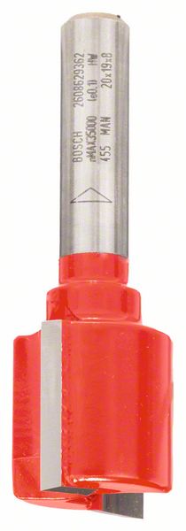 Robert Bosch Power Tools GmbH Expert for Wood Straight Bit, carbide, 8 mm, D1 20 mm, L 19 mm, G 56 mm. For hand-held routers