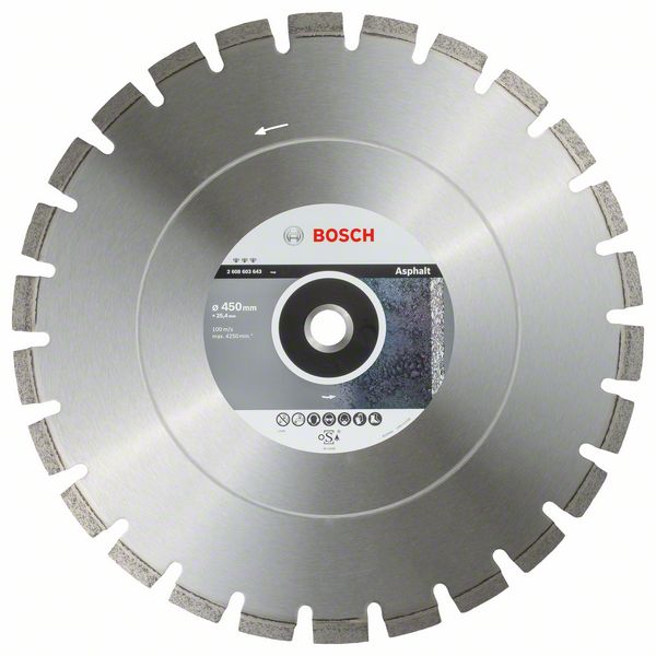 Robert Bosch Power Tools GmbH Diamond cutting disc Best for Asphalt. For table saws