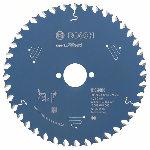 Robert Bosch Power Tools GmbH Circular saw blade Expert for Wood. For hand-held circular saws