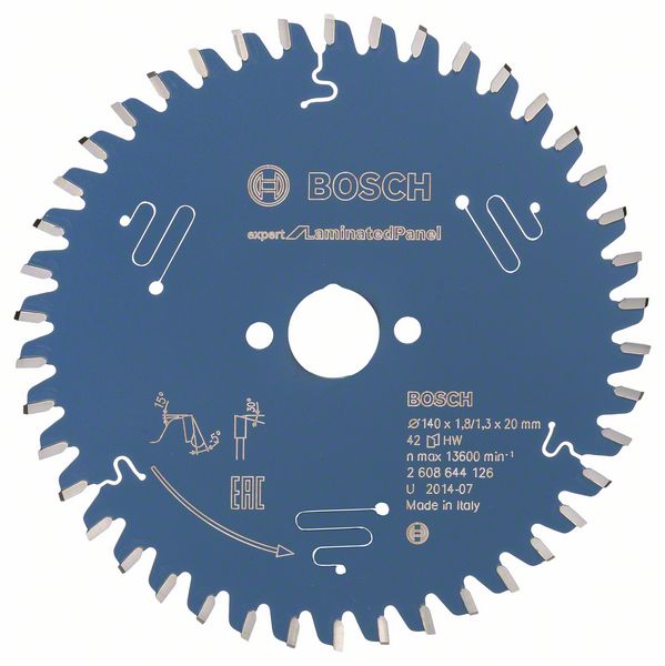 Robert Bosch Power Tools GmbH Expert for Laminated Panel circular saw blade. For hand-held circular saws