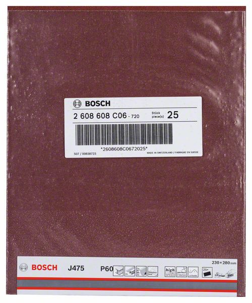 Robert Bosch Power Tools GmbH J475 sanding sheet. For hand sanding - Image 2