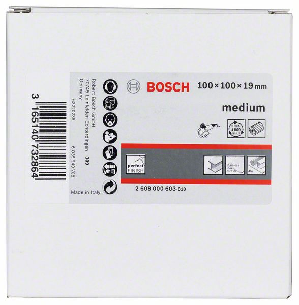 Robert Bosch Power Tools GmbH Flap sanding wheel with fleece. For burnishing machines