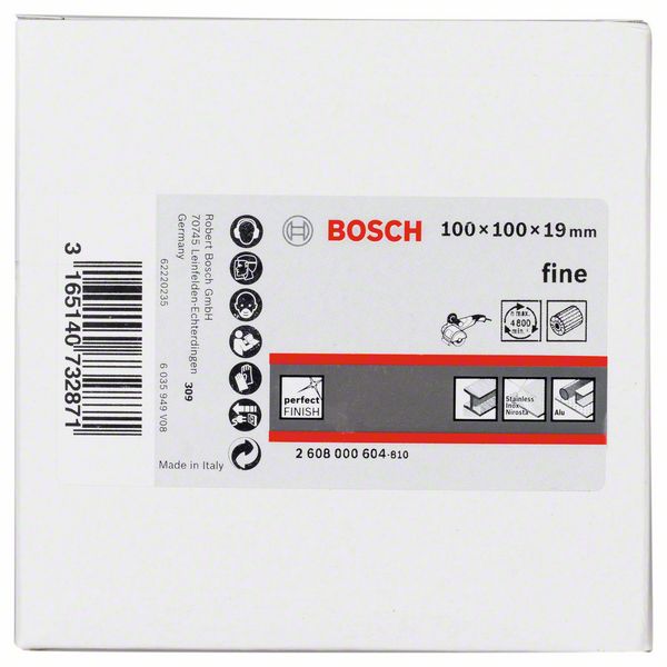 Robert Bosch Power Tools GmbH Flap sanding wheel with fleece. For burnishing machines
