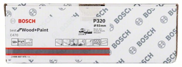 Robert Bosch Power Tools GmbH C470 sanding sheet, pack of 50. For orbital sanders - Image 2