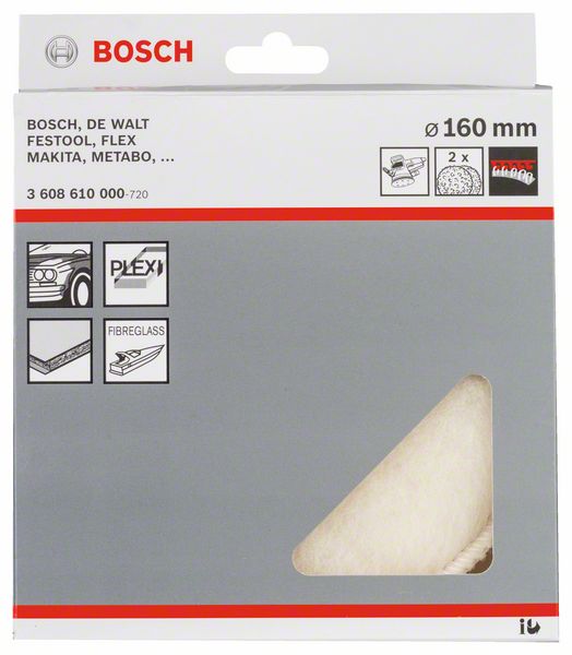 Robert Bosch Power Tools GmbH Lambswool bonnet. For random orbital sanders - Image 2