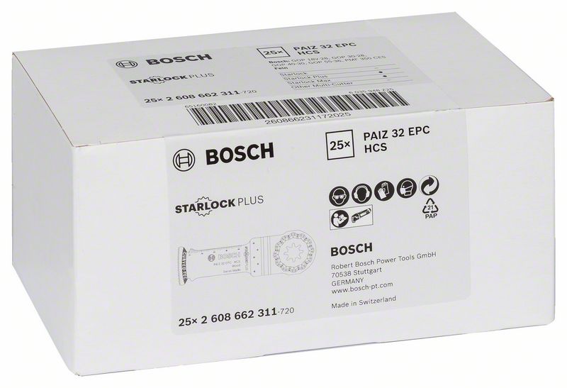 Robert Bosch Power Tools GmbH HCS plunge cut saw blade PAIZ 32 EPC Wood. For oscillating multitools - Image 2