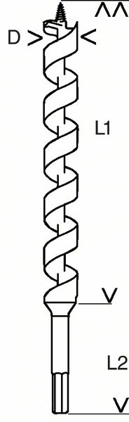 Robert Bosch Power Tools GmbH Wood auger bit, hexagon. For rotary drills/drivers - Image 5