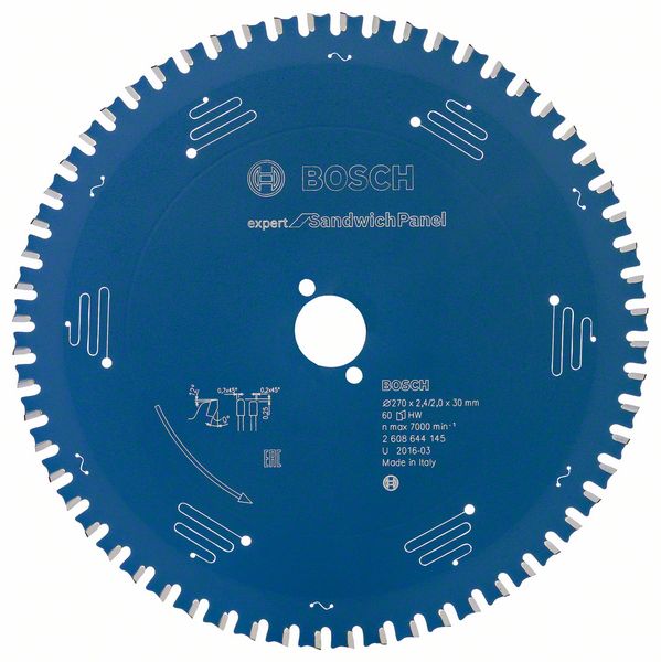 Robert Bosch Power Tools GmbH Expert for Sandwich Panel circular saw blade. For hand-held circular saws