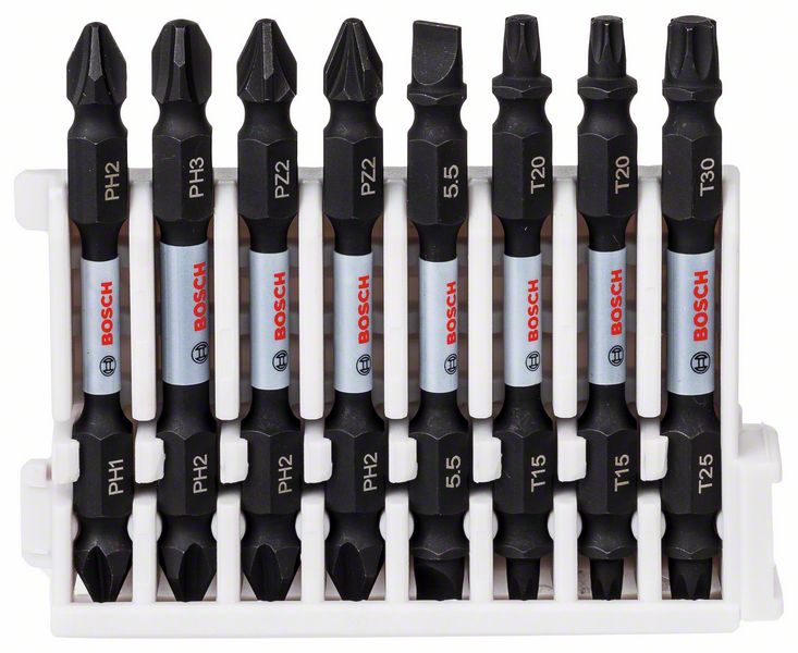 Robert Bosch Power Tools GmbH Impact Control Screwdriver Bit pack, 8-piece. For rotary drills/drivers
