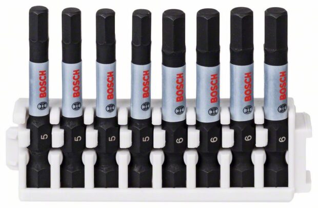 Robert Bosch Power Tools GmbH Impact Control Power Bit pack, 8-piece 4xH5; 4xH6. For rotary drills/drivers