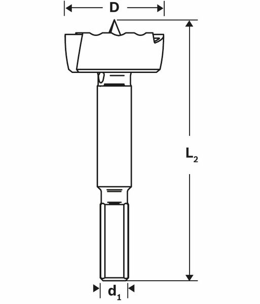 Robert Bosch Power Tools GmbH Forstner drill bit 26mm. For rotary drills/drivers - Image 8