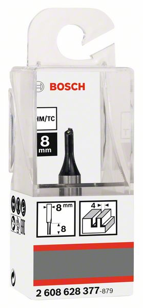 Robert Bosch Power Tools GmbH Straight bit, 8 mm, D1 4 mm, L 8 mm, G 51 mm. For hand-held routers - Image 2
