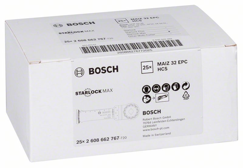 Robert Bosch Power Tools GmbH HCS plunge cut saw blade MAIZ 32 EPC Wood. For oscillating multitools - Image 2
