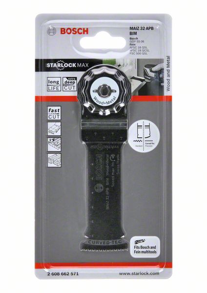 Robert Bosch Power Tools GmbH BIM plunge cut saw blade MAIZ 32 APB Wood and Metal. For oscillating multitools - Image 2