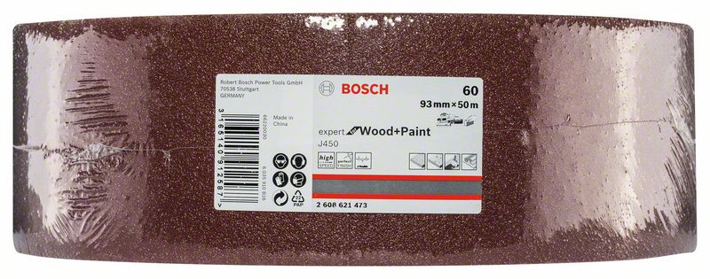 Robert Bosch Power Tools GmbH J450 Expert for Wood and Paint, 93mm X 50m, G60. For hand sanding - Image 2