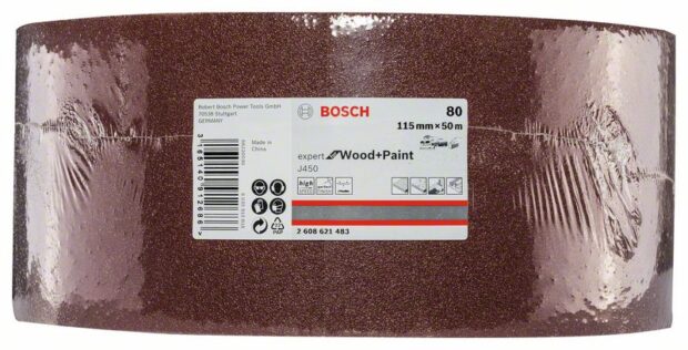 Robert Bosch Power Tools GmbH J450 Expert for Wood and Paint, 115mm X 50m, G80. For hand sanding - Image 2