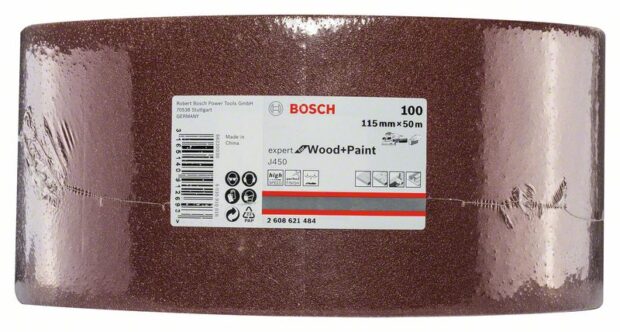 Robert Bosch Power Tools GmbH J450 Expert for Wood and Paint, 115mm X 50m, G100. For hand sanding - Image 2