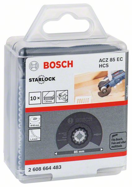 Robert Bosch Power Tools GmbH RB - 10PCS ACZ 85 EC. For oscillating multitools - Image 2