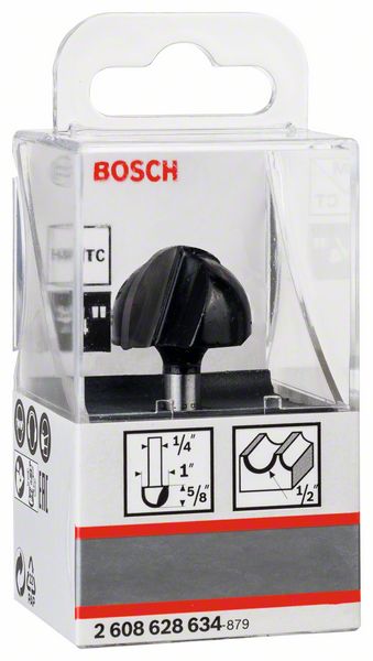 Robert Bosch Power Tools GmbH Core box bit, 1/4", R1 12.7 mm, D 25.4 mm, L 15.6 mm, G 49 mm. For hand-held routers - Image 2
