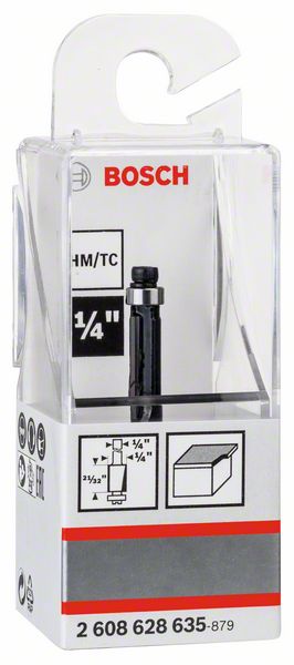 Robert Bosch Power Tools GmbH Laminate trim bit, 1/4", D1 6.35 mm, L 16.2 mm, G 54 mm. For hand-held routers - Image 2