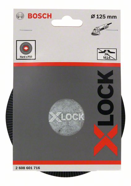 Robert Bosch Power Tools GmbH X-LOCK Backing Pad 125 mm hard. For small angle grinders - Image 4