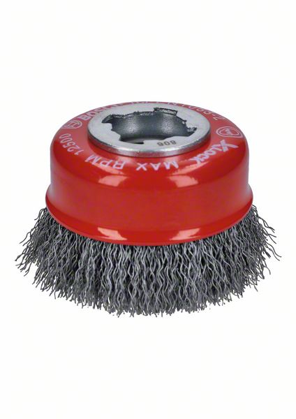 Robert Bosch Power Tools GmbH X-LOCK Cup Brush Crimped 75 Steel. For small angle grinders